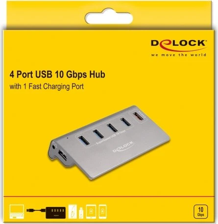 DeLOCK USB-Hub, 5x USB-A 3.1, USB-A 3.1 [Buchse]