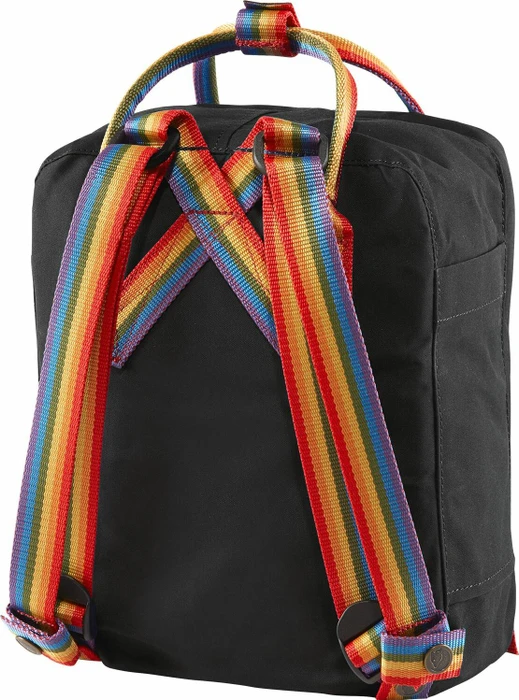 Fjällräven Kanken Rainbow Mini black/rainbow pattern