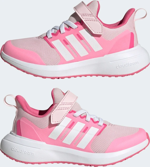 adidas Fortarun 2.0 Cloudfoam Elastic Lace Top Strap clear pink/cloud white/bliss pink (Junior)