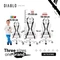Diablo Chairs X-Ray 2.0 King Gamingstuhl, schwarz/grau Vorschaubild