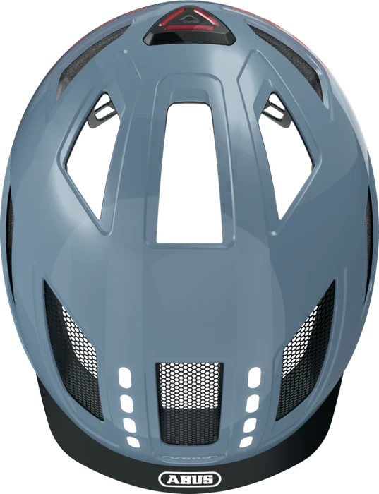 ABUS Hyban 2.0 LED Helm signal glacier shiny