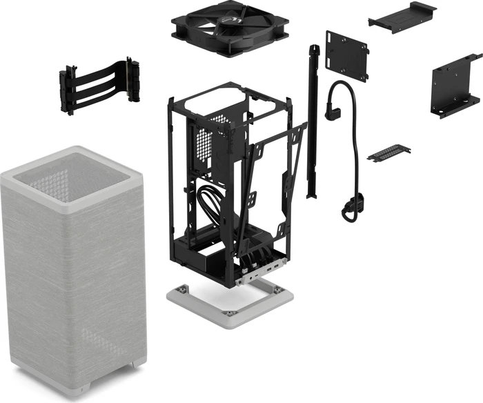 Fractal Design Mood Light Gray, Mini-ITX