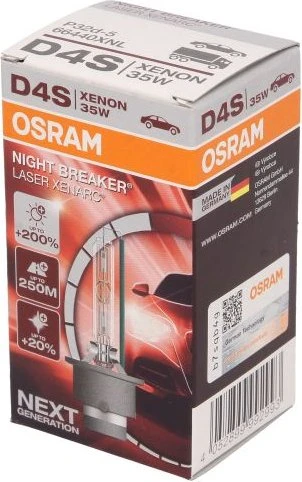 Osram Night Breaker Laser D4S 35W +150%, 1er-Pack Faltschachtel