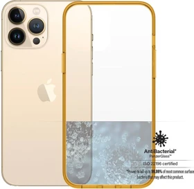 PanzerGlass Clear Case Color AntiBacterial für Apple iPhone 13 Pro Max Tangerine Limited Edition