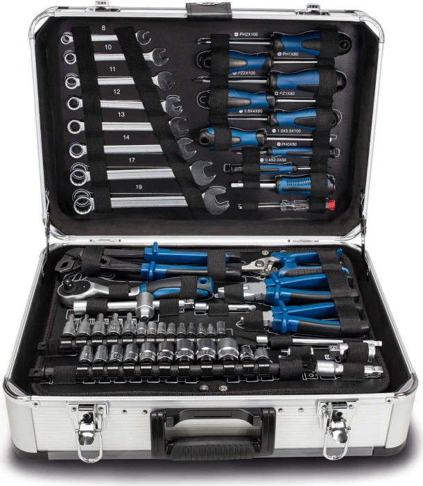 Scheppach TB150 Handwerkzeugset inkl. Koffer, 101-tlg.