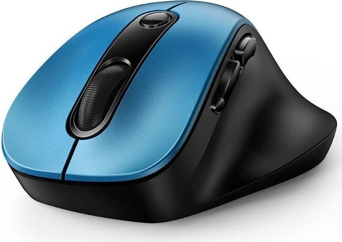 Genius Ergo 9000S Wireless Bluetooth Mini Ergo Silent Mouse Blue, USB/Bluetooth