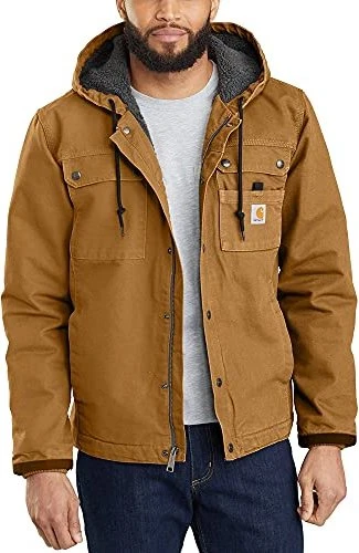 Carhartt Relaxed Fit Washed Duck Sherpa Lined Jacke carhartt brown (Herren)