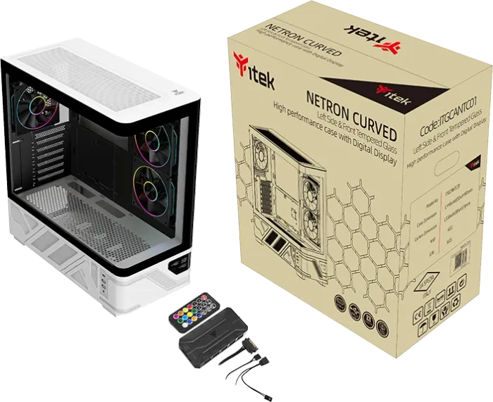 iTek Netron White / Black, Glasfenster