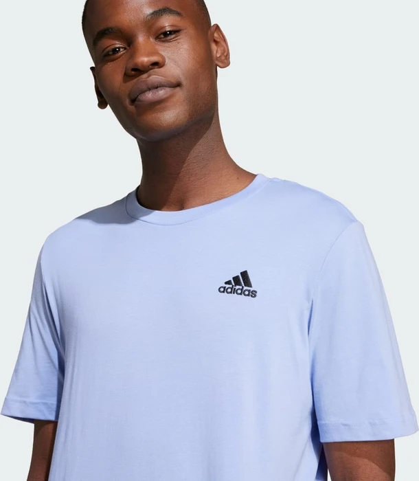 adidas Essentials Single Jersey Embroidered Small Logo T-Shirt kurzarm blue spark (Herren)