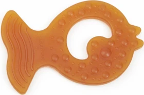 Grünspecht Bio-Beißring aus Naturkautschuk Fisch