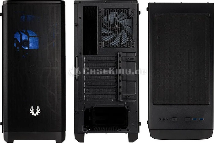 BitFenix Nova Mesh TG, schwarz, Glasfenster