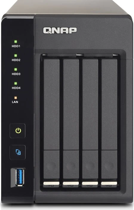 QNAP Turbo Station TS-453S Pro, 4GB RAM, 2x RJ-45 1000Base-T, 3x USB-A 2.0