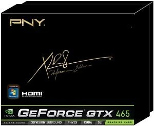 PNY Verto GeForce GTX 465 XLR8, 1GB GDDR5, 2x DVI, Mini HDMI