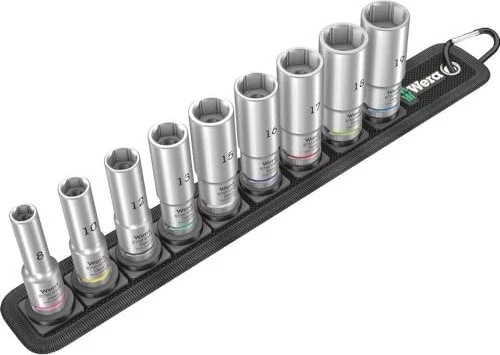 Wera Belt B Deep 1 Zyklop Steckschlüsselsatz, 9-tlg.