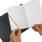 Herlitz my.book flex Notizheft, A5, kariert, Lederoptik-Wechselcover, anthrazit/rot, 40 Blatt Vorschaubild