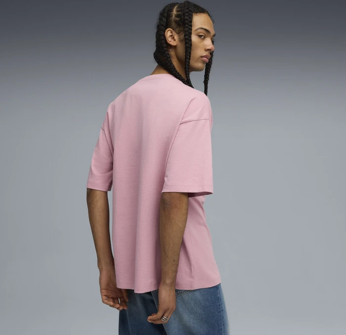 Puma Wardrobe ESS Oversized T-Shirt kurzarm poised pink (Herren)