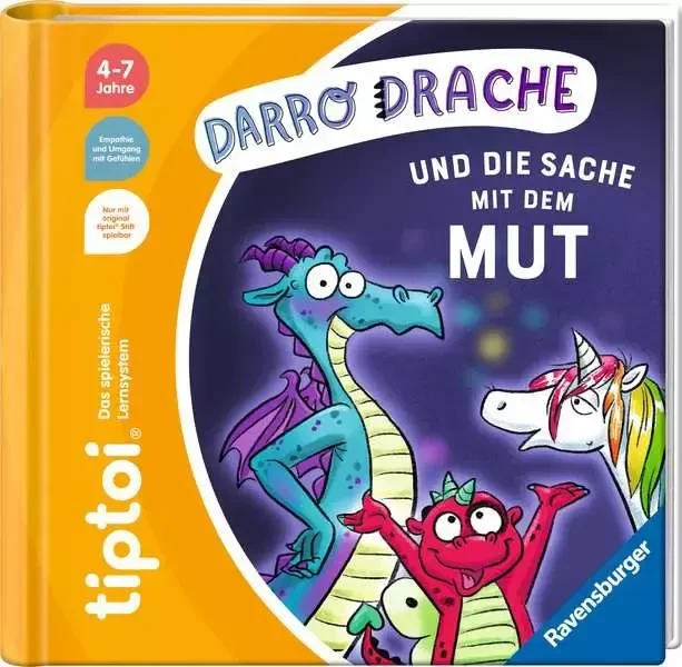Ravensburger tiptoi Buch: Darro Drache und die Sache mit dem Mut
