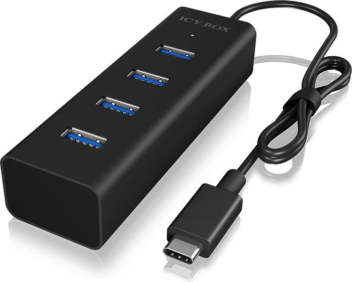 RaidSonic Icy Box IB-Hub1409-C3 USB-Hub, 4x USB-A 3.0, USB-C 3.0 [Stecker]