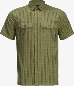 Jack Wolfskin Thompson Hemd kurzarm bay leaf check (Herren)