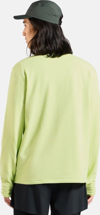 Odlo Essentials Thermal Half Zip Laufshirt langarm shadow lime (Herren)