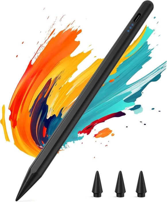 Kingone Stylus Pen Stift für iPad 2018-2026, schwarz, USB-C