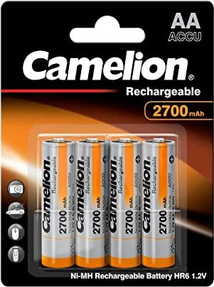 Camelion Rechargeable Mignon AA NiMH 2700mAh, 4er-Pack