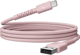 Fresh 'n Rebel FlexWave USB-A to USB-C Cable 2m Pastel Pink