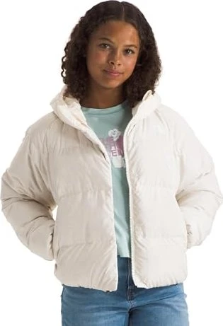 The North Face Girls North Down Hooded Funktionsjacke white dune (Junior)