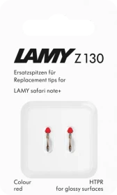 Lamy Z130 Ersatzspitzen für LAMY safari note+, rot, 2er-Pack