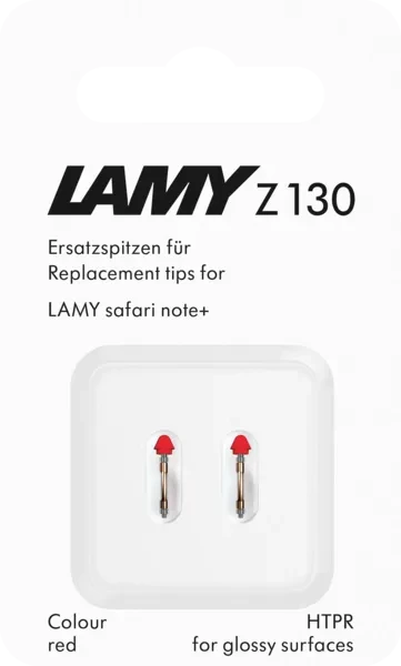 Lamy Z130 Ersatzspitzen für LAMY safari note+, rot, 2er-Pack