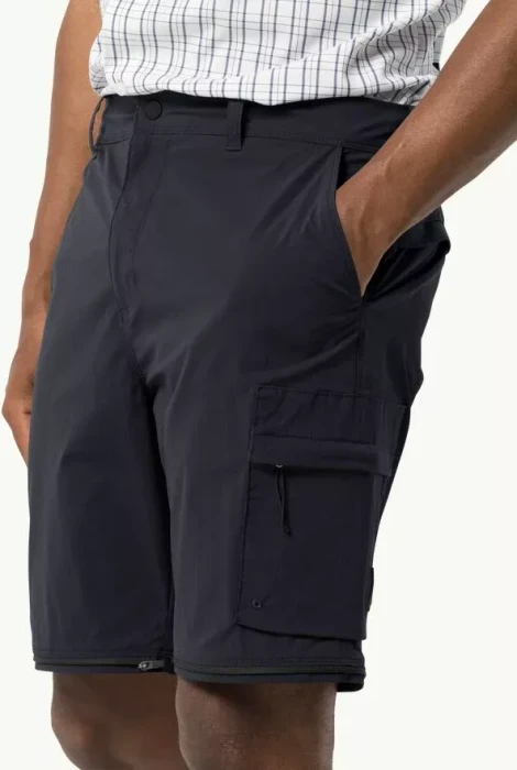 Jack Wolfskin Wanderthirst Zip Zip-Off Hose lang phantom (Herren)