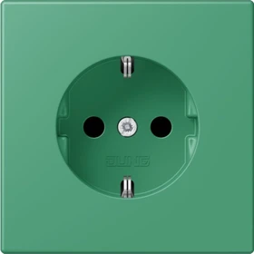 Jung SCHUKO-Steckdose, 16 A 250 V ~, Schraubklemmen, Duroplast lackiert, Serie LS, vert 59