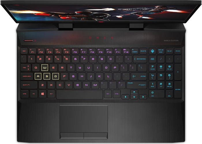 HP OMEN by HP Laptop 15-dc0005ng, Shadow Black, Core i7-8750H, 16GB RAM, 256GB SSD, 1TB HDD, GeForce GTX 1060, DE