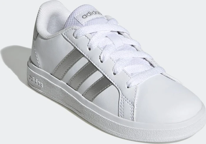 adidas Grand Court Lifestyle Tennis Lace-Up cloud white/matte silver (Junior)