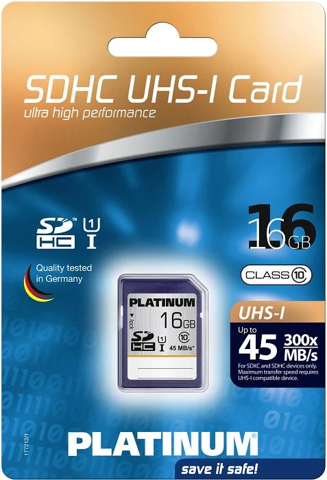 BestMedia Platinum 300x R45 16GB, UHS-I, Class 10