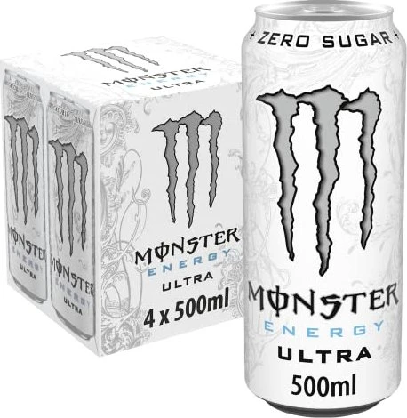 Monster Energy Ultra White Zero Zucker