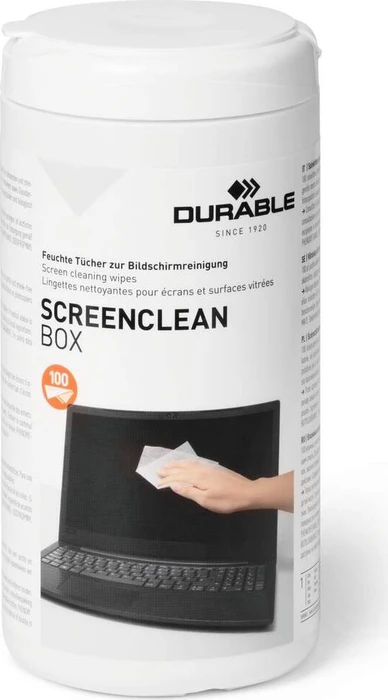 Durable Screenclean Box 100 Bildschirmreinigungstücher