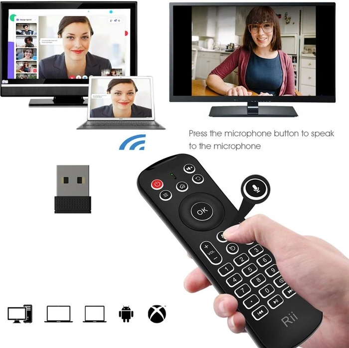 Riitek Rii MX6 schwarz, USB, DE