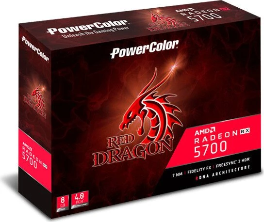 PowerColor Red Dragon Radeon RX 5700, 8GB GDDR6, HDMI, 3x DP