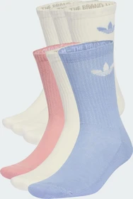 adidas Trefoil Cushion Crew Socken chalk blue/wonder mauve/off white, 6 Paare