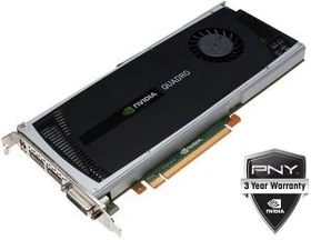 PNY Quadro 4000, 2GB GDDR5, DVI, 2x DP