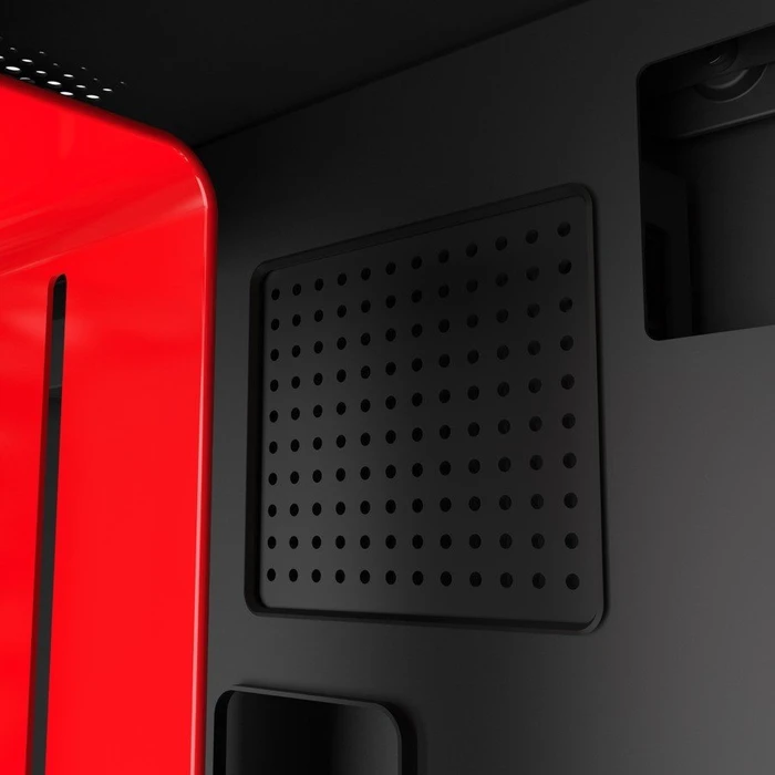NZXT H210i, schwarz/rot, Glasfenster, Mini-ITX