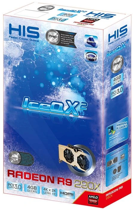 HIS Radeon R9 290X IceQ X2, 4GB GDDR5, 2x DVI, HDMI, DP