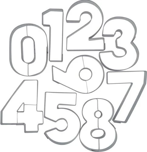 Städter Zahlen Ausstecher-Set, 9-tlg.