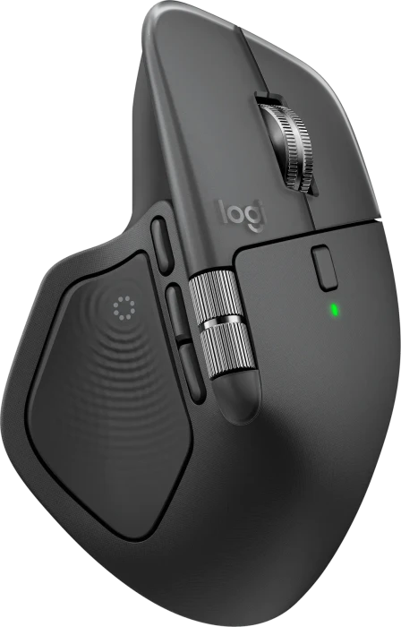 Logitech MX Master 4 Combo for Windows, Graphite, dunkelgrau, Logi Bolt, USB/Bluetooth, DE