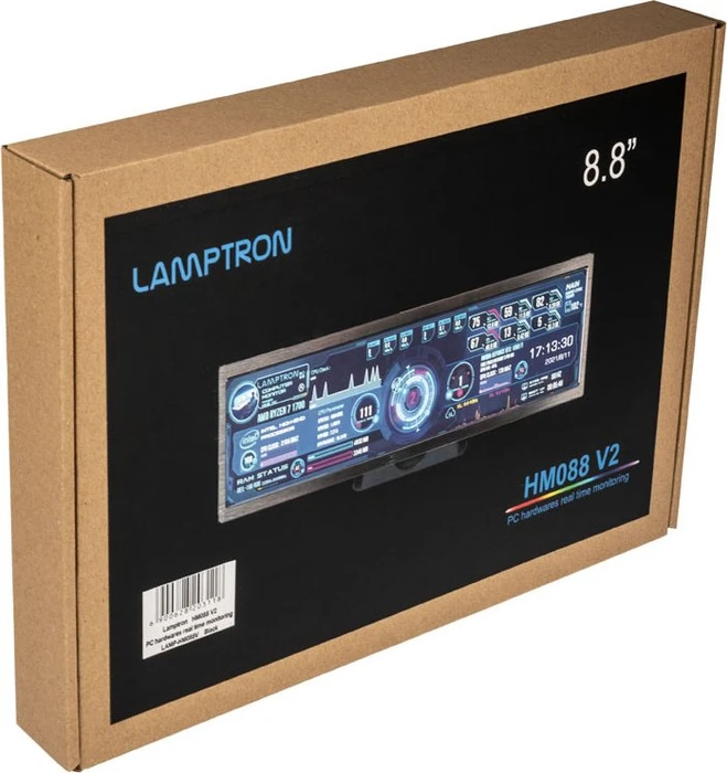 Lamptron HM088V Externer Hardware Monitor, 8.8"