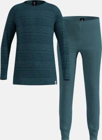 Odlo Active Warm Base Layer Set tapestry/reflecting pond (Junior)