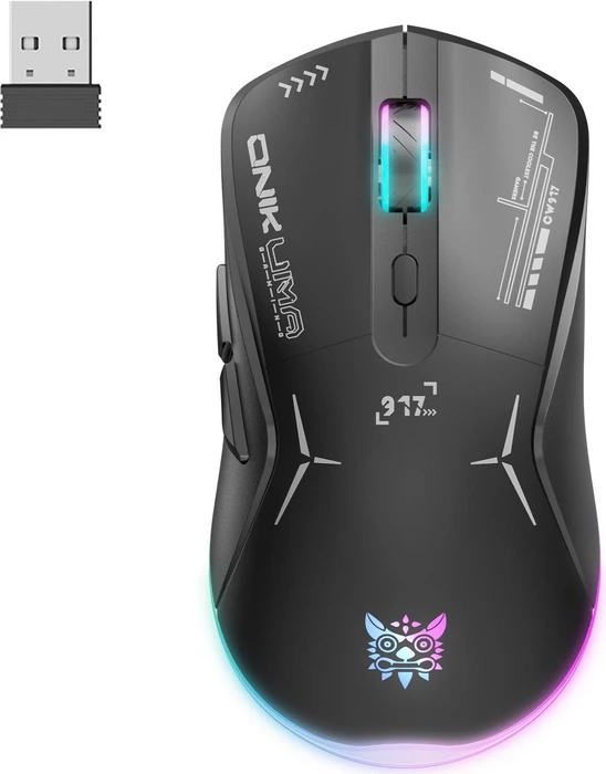 Onikuma CW917 Wireless Gaming Mouse schwarz, USB