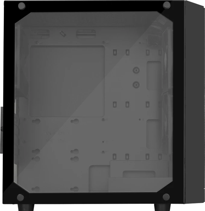 SilverStone Precision PS15, schwarz, Lüfter LED RGB, Glasfenster