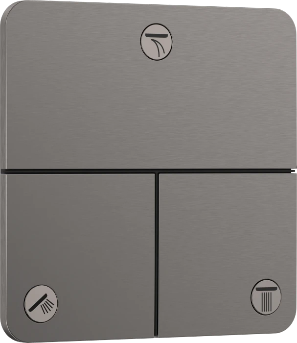 Hansgrohe ShowerSelect Comfort Q Ventil Unterputz für 3 Verbraucher brushed black chrome